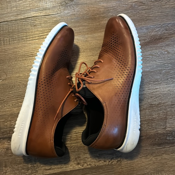 Cole Haan Other - Cole Haan Brown Leather Oxford Sneakers with White Soles